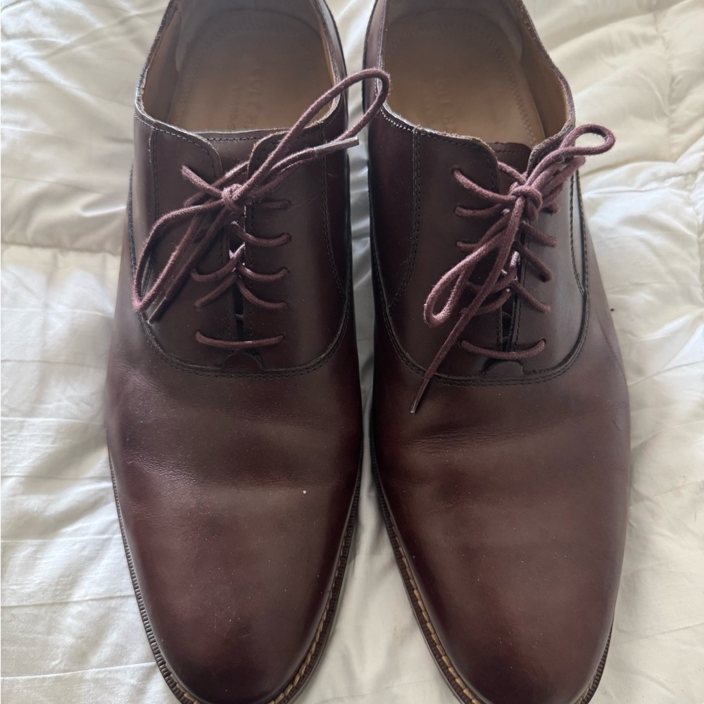 Cole Haan Dark Brown Leather Oxfords